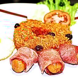 ข้าวไดมอนด์ไส้กรอกแฮม