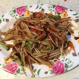 ส้มตำปู+ปลาร้า
