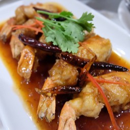 กุ้งทอดซอสมะขาม