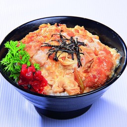 ข้าวหน้าหมูชุบแป้งทอด