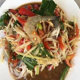 ตำซั่วกุ้งสด