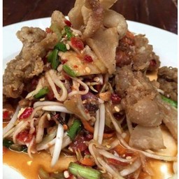 ตำคอหมูย่าง