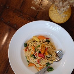 สปาเกตตี้ขี้เมากุ้งสับ