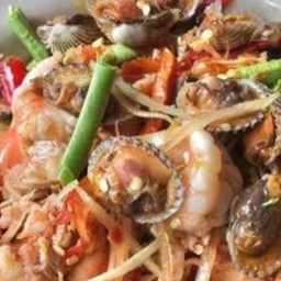 ตำเนื้อหอยแคลง