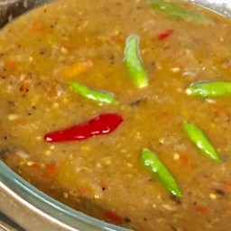 น้ำพริกปลาร้าผักสด