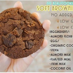 คุกกี้หน้านิ่ม dark choc รส brownie sugarfree