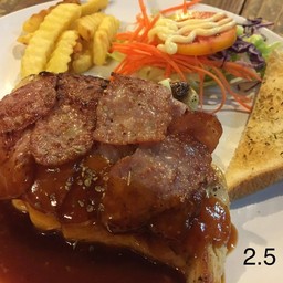 2.5 ไก่+เบคอน+ชีส ซอสBBQ 159 บาท