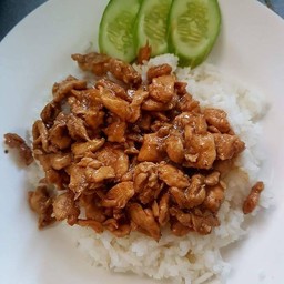 ข้าวไก่กระเทียม