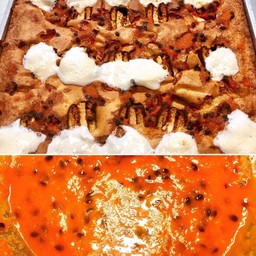 บลอนดี้กับมาชเมลโล่ราดซ้อสแครอทผสมเสาวรส