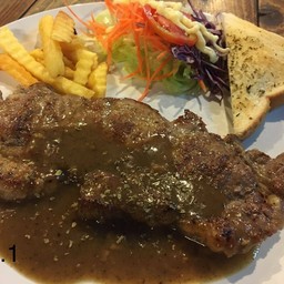 3.1 เนื้อสันนอกพริกไทยดำ 159 บาท