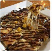 ข้าวโพด+ชีส+ช็อคโกแลต (Corn with Chocolate and Mozzarella cheese)