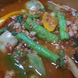แกงป่า ปลาสับนก(ปลาสร้อยสับละเอียด)