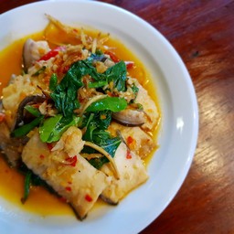 เนื้อปลาคังผัดฉ่า