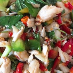 เนี้อปูผัดพริกสด