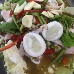 หมึกไข่นึ่งมะนาว