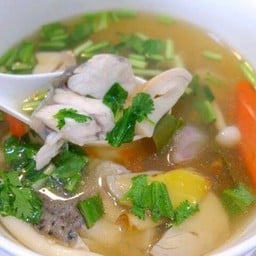 ต้มยำปลากะพงน้ำใส