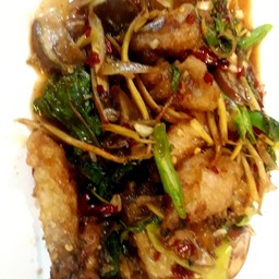 ปลาคังผัดฉ่า