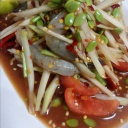 ตำกุ้งสด