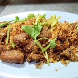 Fried Pork Intestines with Garlic