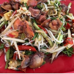 ตำป่าปูปลาร้าหอยแครง