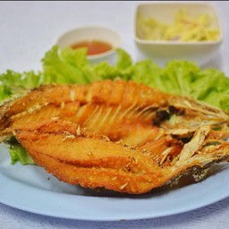 ปลากระพงทอดน้ำปลา