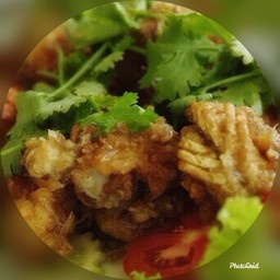 กุ้งทอดกระเทียมพริกไทย