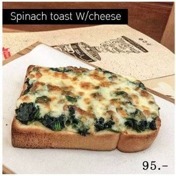 Spinach toase with cheese