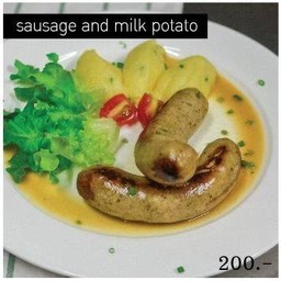 Sausage & milk potato