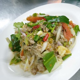 ยำวุ้นเส้นหมูสับ
