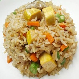 ข้าวผัดทรงเครื่อง ธัญพืช มังสวิรัติ