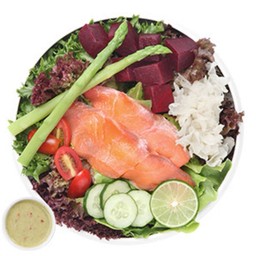 สลัดแซลมอนแซ่บ L