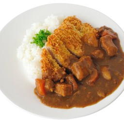 ข้าวหน้าแกงกระหรี่หมูทอด