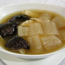 ซุปเยื่อไผ่เห็ดหอม