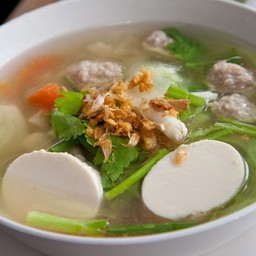 แกงจืดเต้าหู้+หมูสับ +สาหร่าย