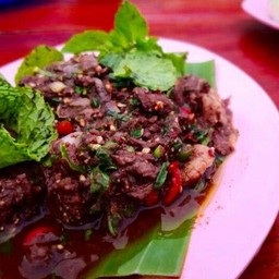 ก้อยเนื้อคั่ว(ขม)