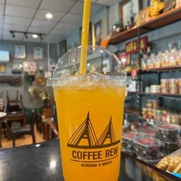 น้ำส้มคั้นสด (เย็น)