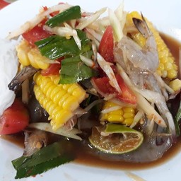 ตำกุ้งสด