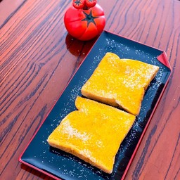 ขนมปังปิ้ง เนย + น้ำตาล