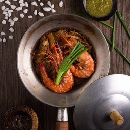 กุ้งอบวุ้นเส้น