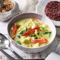 ข้าวไรซ์เบอรี่ + แกงเขียวหวาน Green Curry