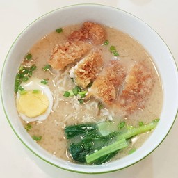 มิโซะราเม็ง หมูทอด