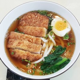 โชยุอุด้ง หมูทอด