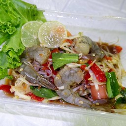 ตำกุ้งสด