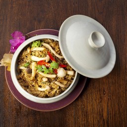 ข้าวอบขิงเห็ด