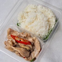 หมูหรือเนื้อวัวผัดน้ำมันหอย