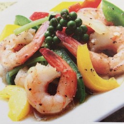 กุ้งผัดพริกไทยดำ
