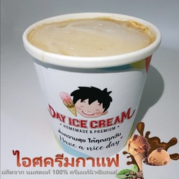 ไอศครีมกาแฟคั่วนมสด