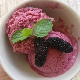 ไอศครีมมัลเบอร์รี่สด