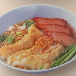 บะหมี่เกี๊ยวกุ้งหมูแดง