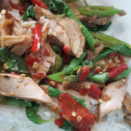 กะเพราเป็ดเป็นกับข้าว